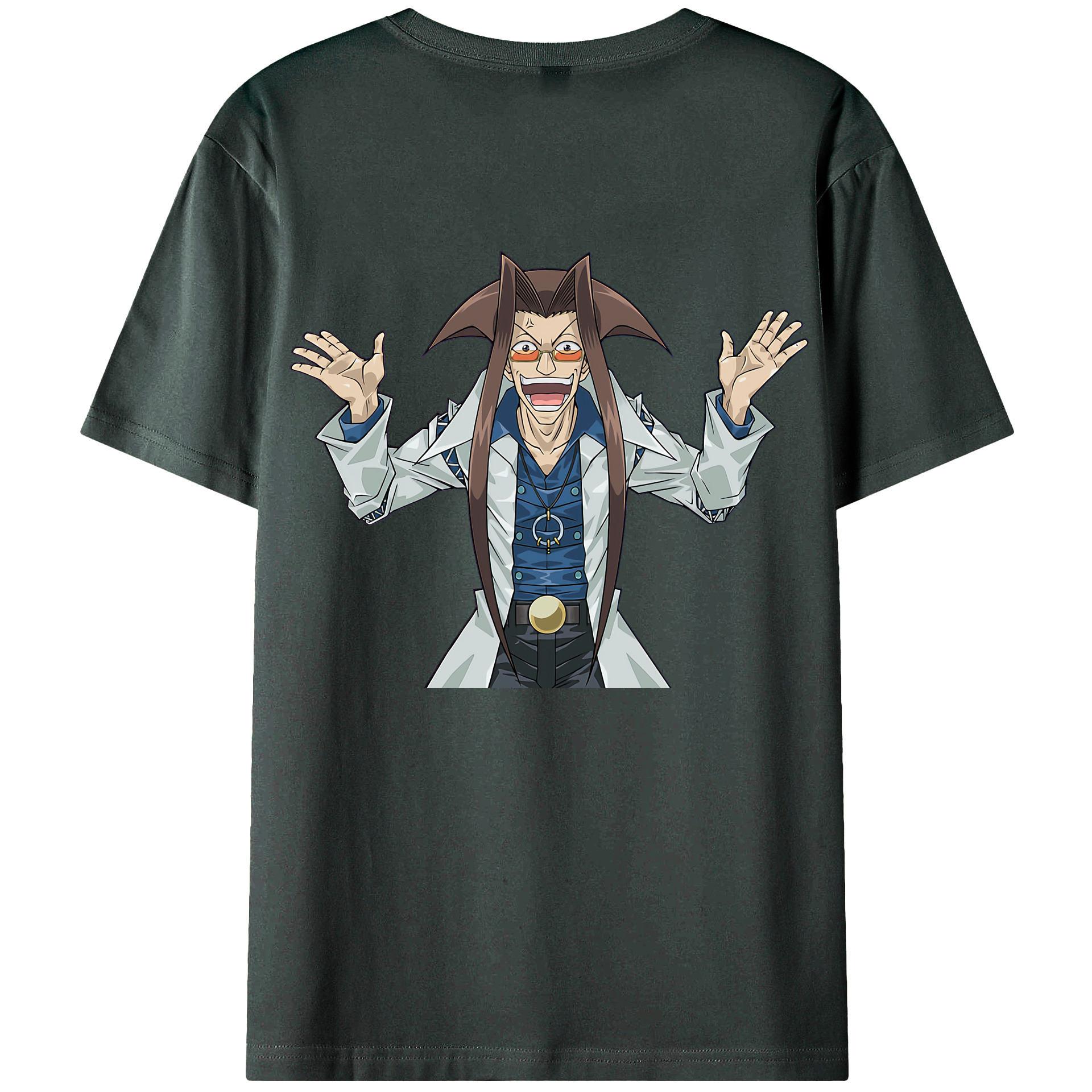 （画像用） 遊☆戯☆王 Yu-Gi-Oh! 綿100％ メンズ半袖Tシャツ（バックプリント） 通気性
